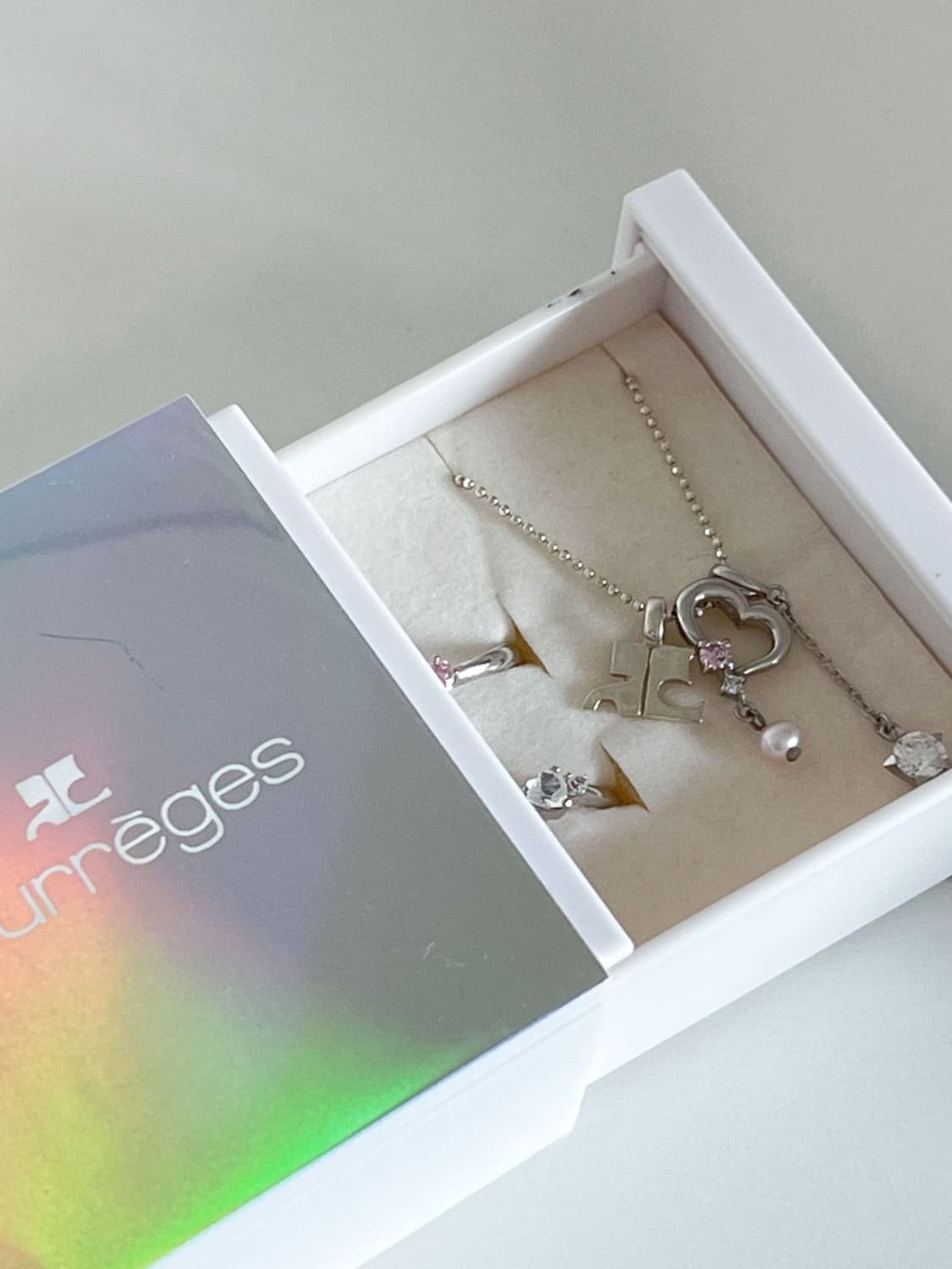 courreges / 꾸레쥬 실버925 목걸이 + 반지2ps 세트  상품이미지3