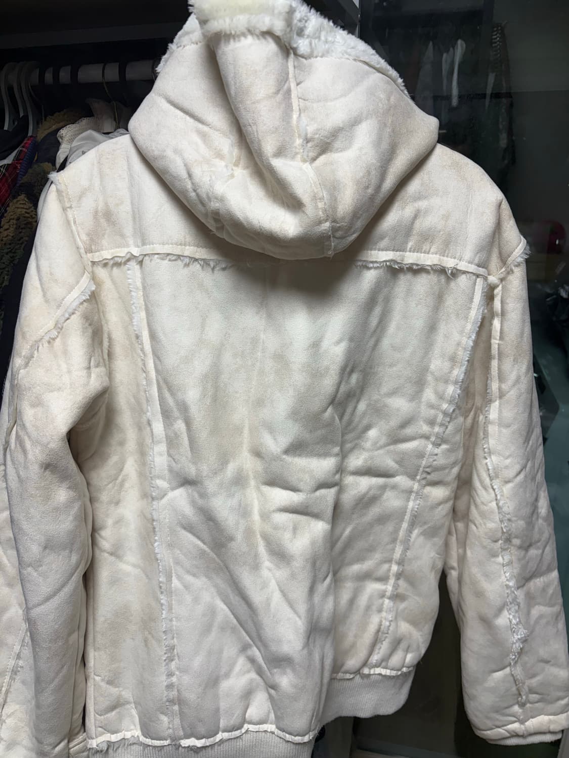 In the attic 후드 무스탕 아이보리 상품이미지7