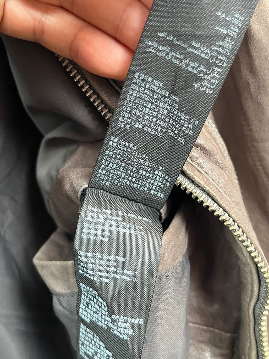 AllSaints leather bomber 올세인츠 양가죽 봄버자켓 L 상품이미지6