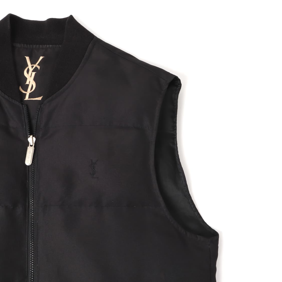 입생로랑 ysl 로고 블랙 덕다운 베스트 상품이미지2