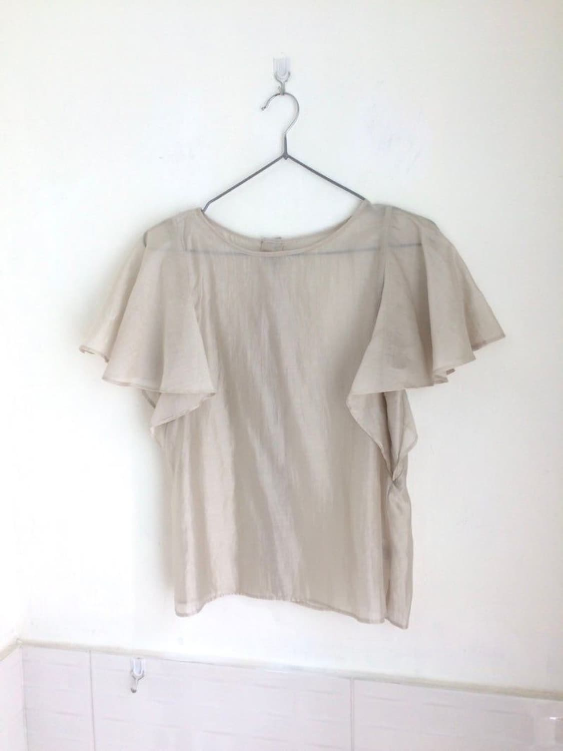 옷속무 빈티지 글로시 블라우스 상품이미지2