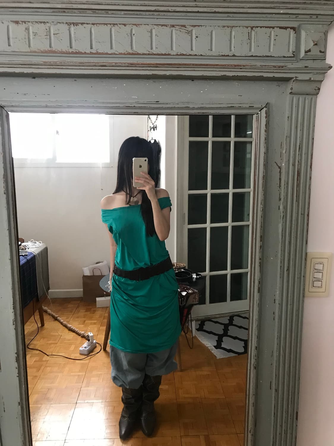 vintage shirring one-piece 상품이미지4