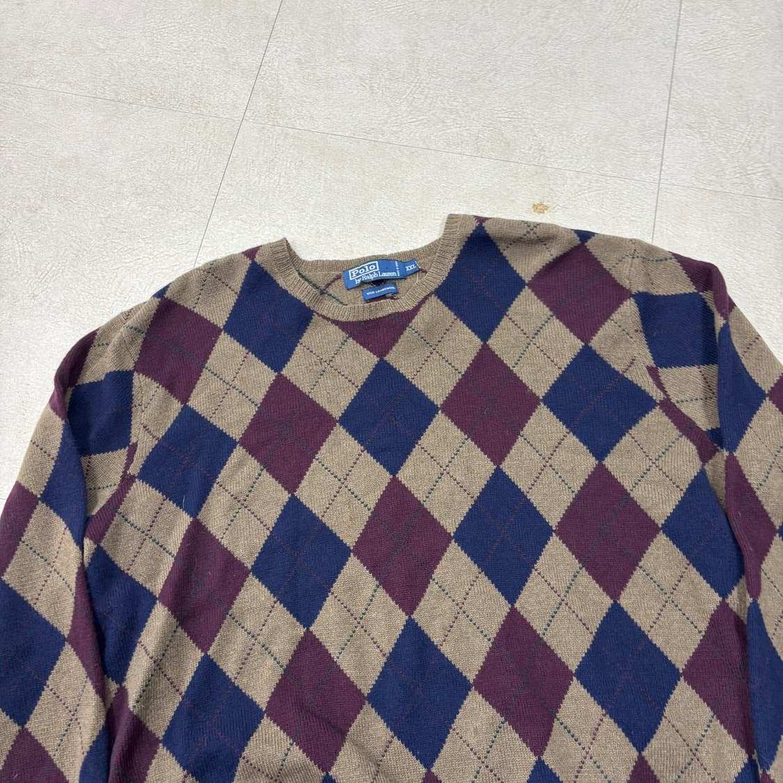 폴로 랄프로렌 아가일패턴 니트 상품이미지2