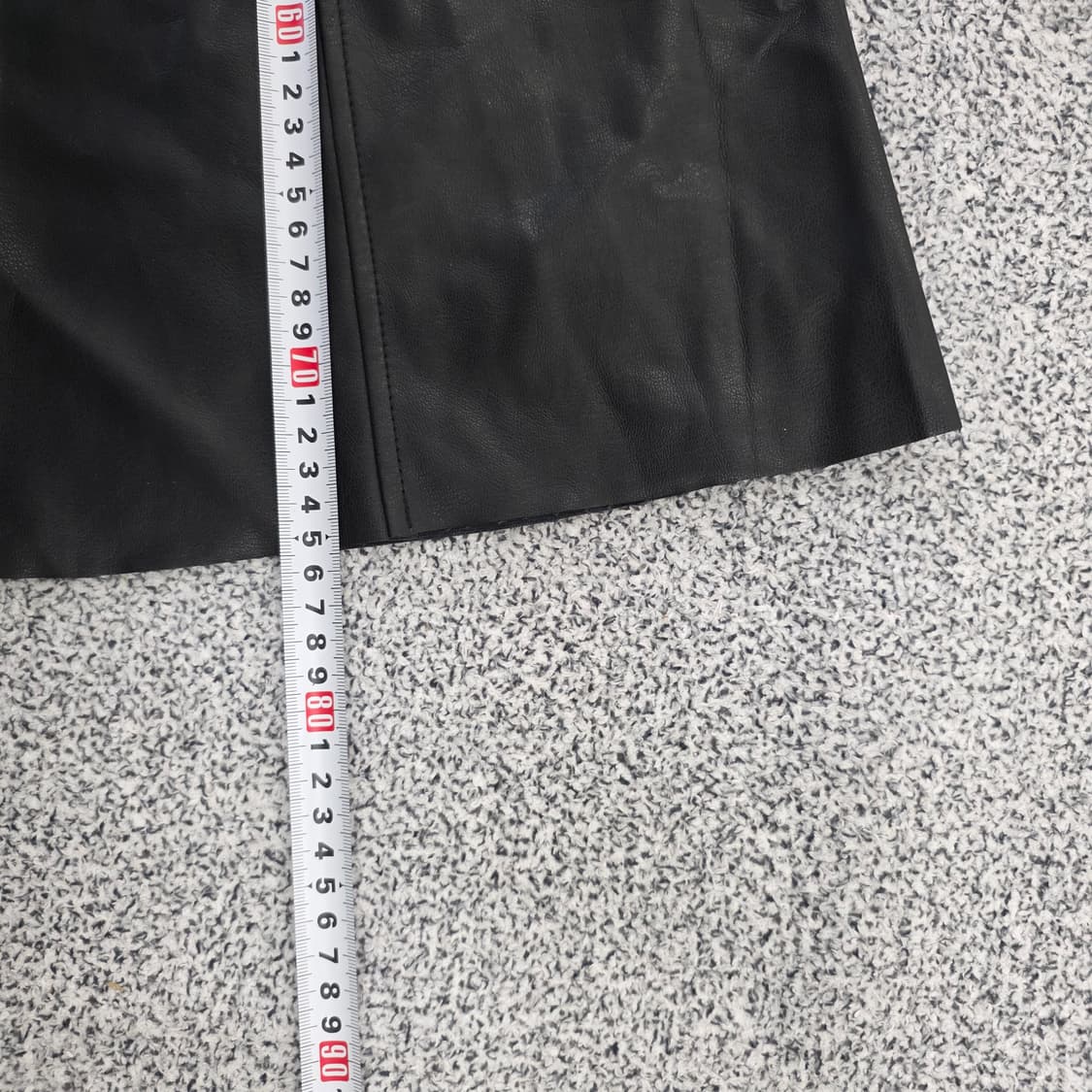 [S] GGPX 비스코스 가죽 플리츠 스커트 치마 0119J 상품이미지7