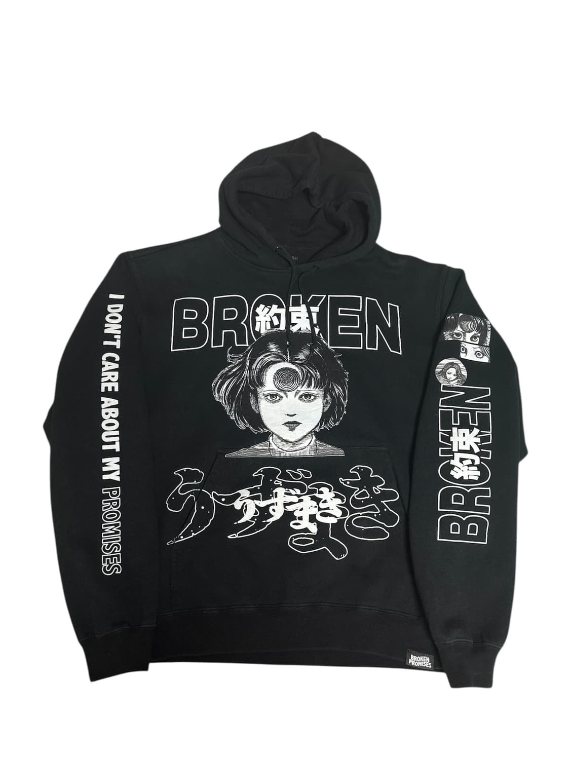 이토준지 x BROKEN PROMISES 소용돌이 아자미 그래픽 후드 M 상품이미지1