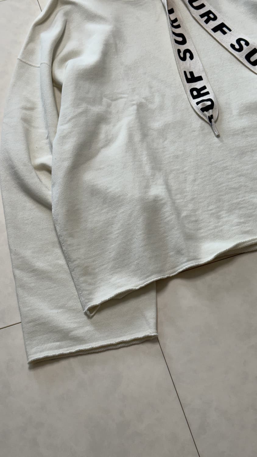 캐피탈 플리스 캣피쉬 서프 후드 스웻셔츠 화이트 상품이미지3