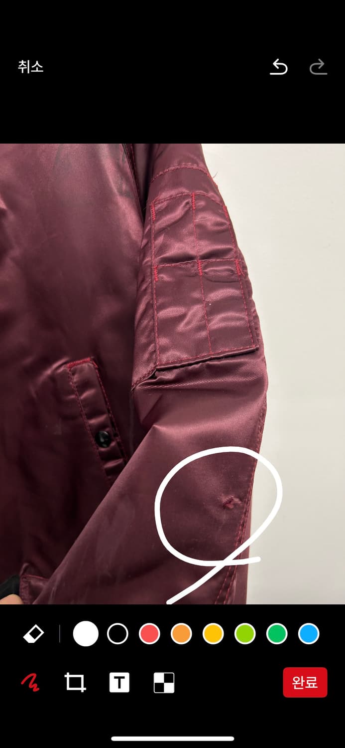 Corinth Mfg 버건디 n3b 야상 자켓 상품이미지8