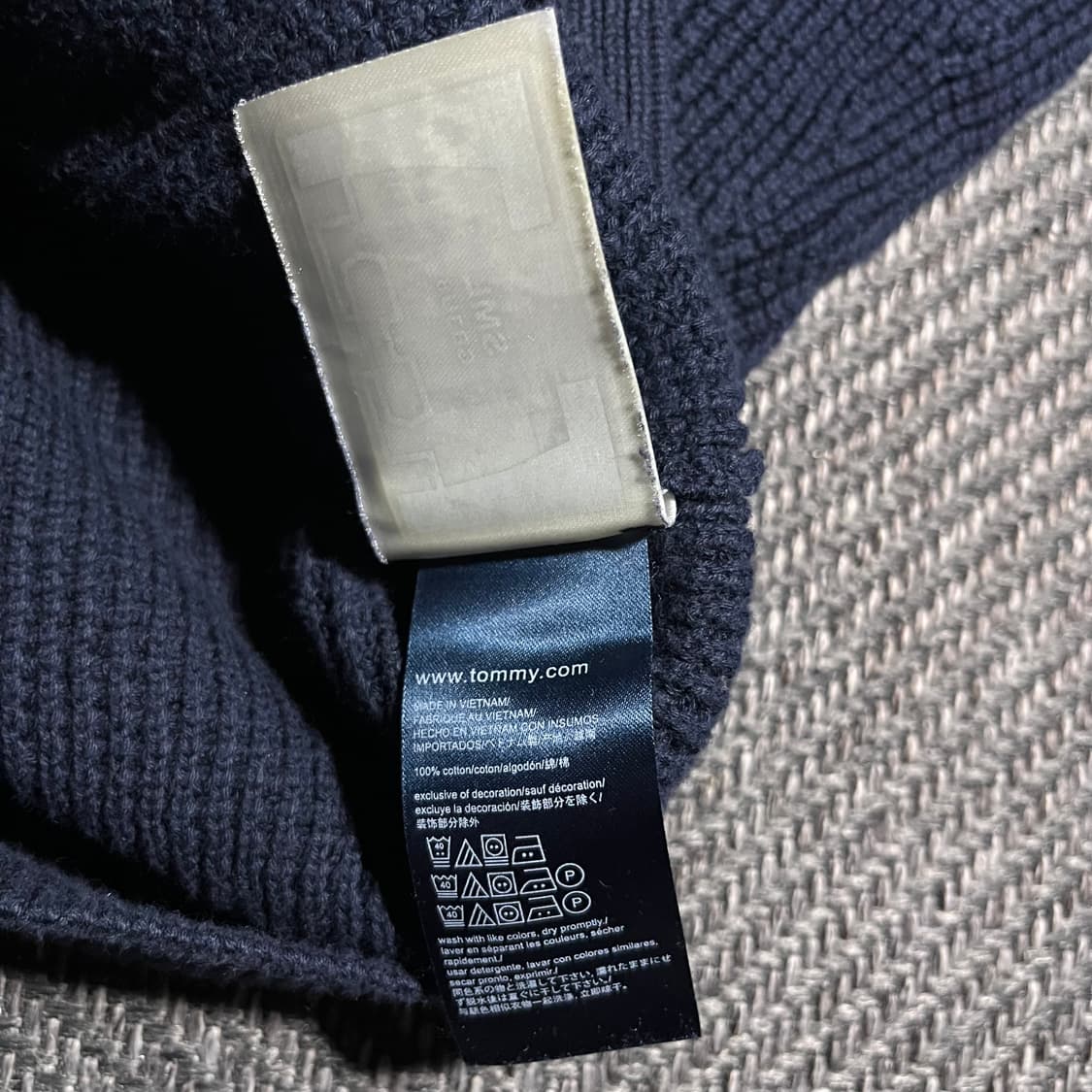 [L] TOMMY HILFIGER 타미힐피거 빅로고 와플 니트 상품이미지5