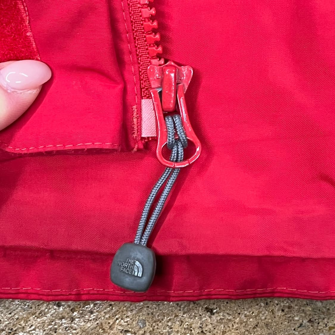 [정품/M] 노스페이스 레드 바람막이 자켓 후드 b17 상품이미지7
