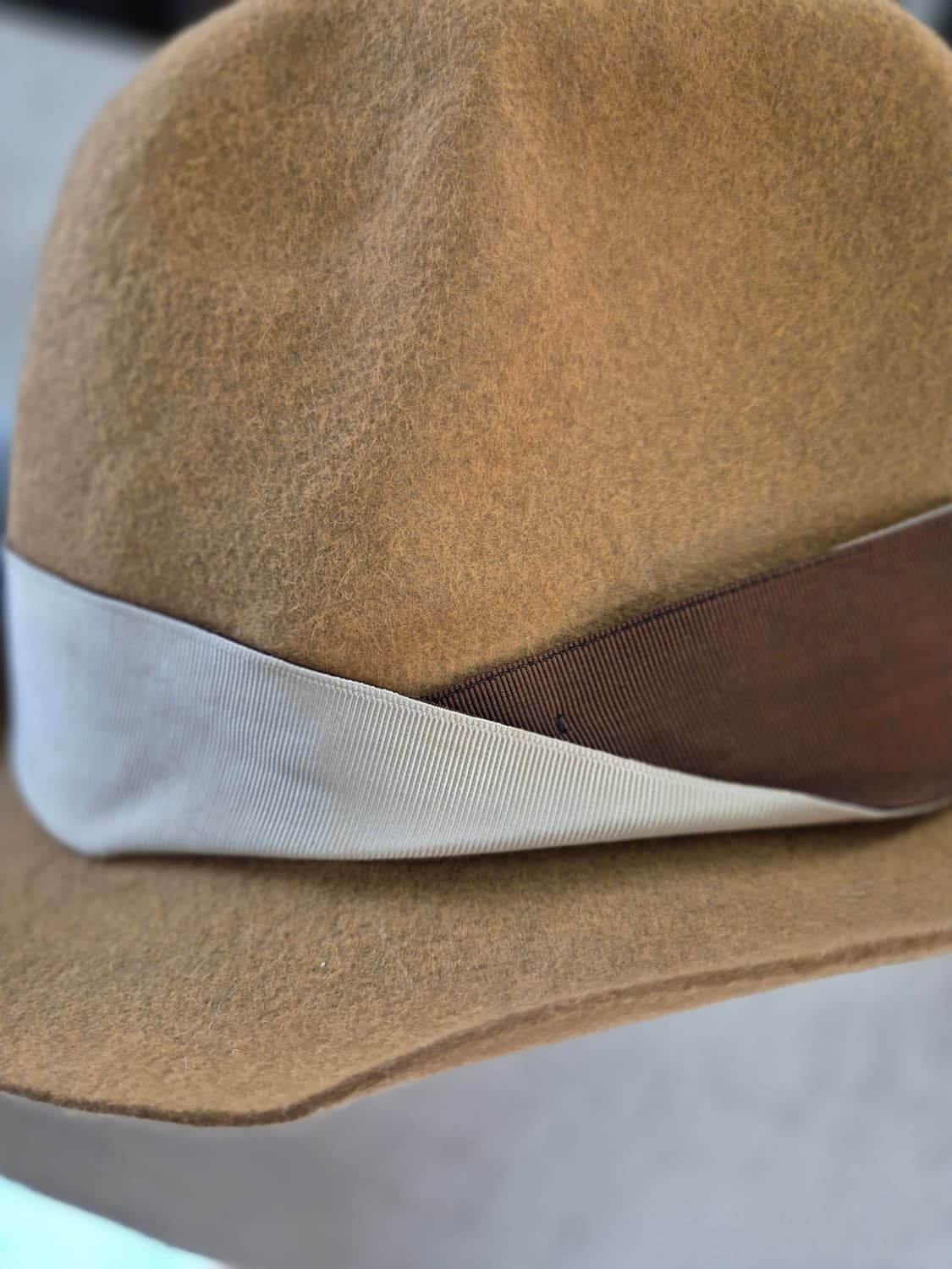 Borsalino 페도라 카멜색 상품이미지5