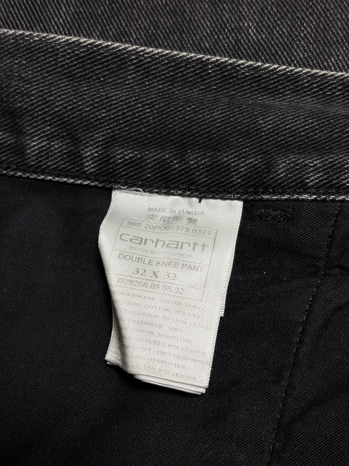 [32] 칼하트 WIP 메이틀랜드 더블니 팬츠 블랙 스톤 워시드 데님 상품이미지4