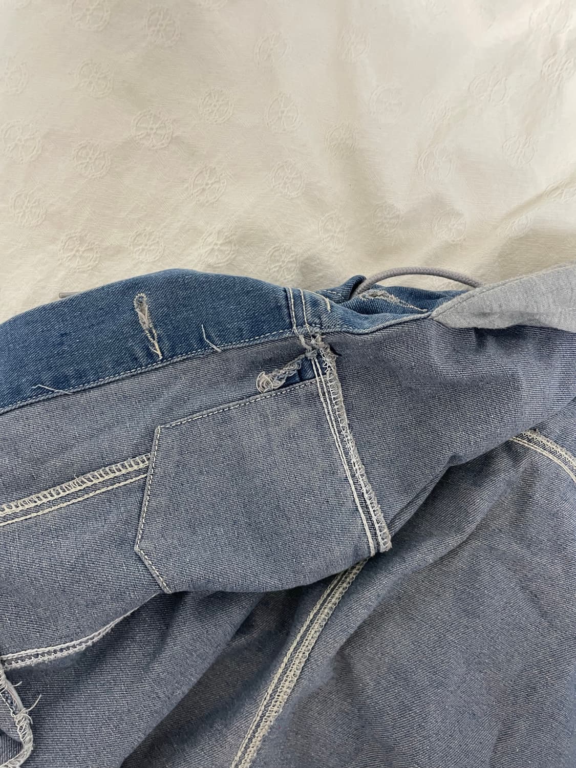 후드 청자켓 데님자켓 상품이미지3