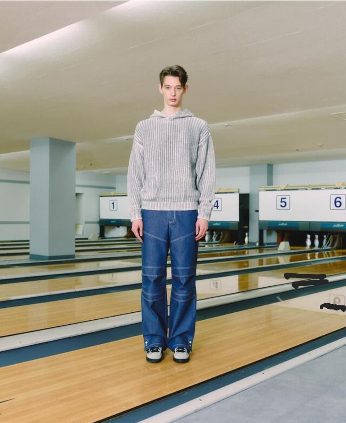 Brushed Two-Tone Overfit Hood_Ash Grey 상품이미지2