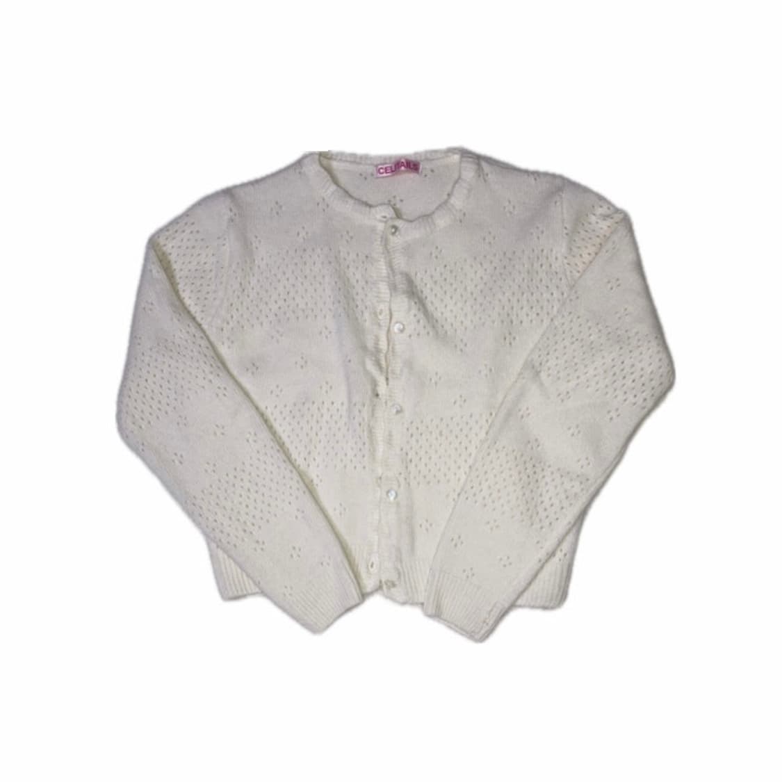 셀리테일즈 가디건 punching cardigan ivory 상품이미지1