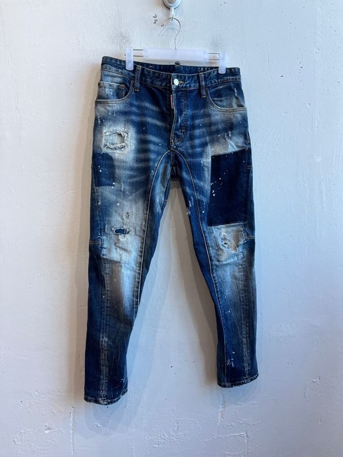 디스퀘어드2 데미지 데님팬츠 청바지 슬림핏 Made in ITALY 상품이미지1