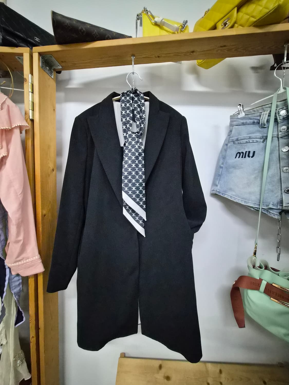 celebrity 백트임 춘추 롱자켓 상품이미지3