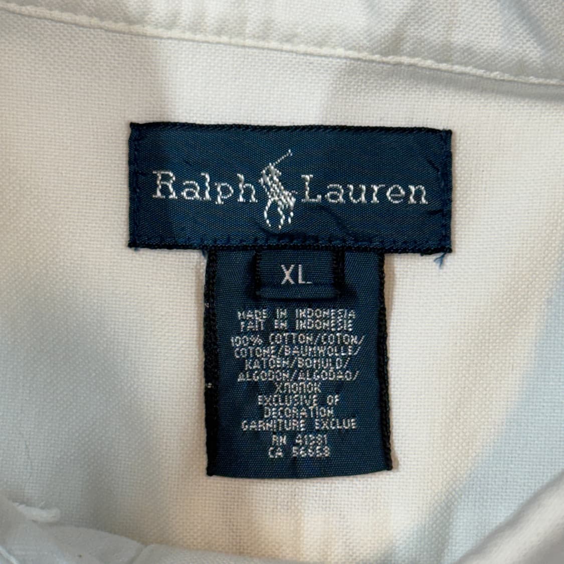 L) 폴로 랄프로렌 빅포니로고 클래식 화이트 옥스포드 셔츠 T1 상품이미지6