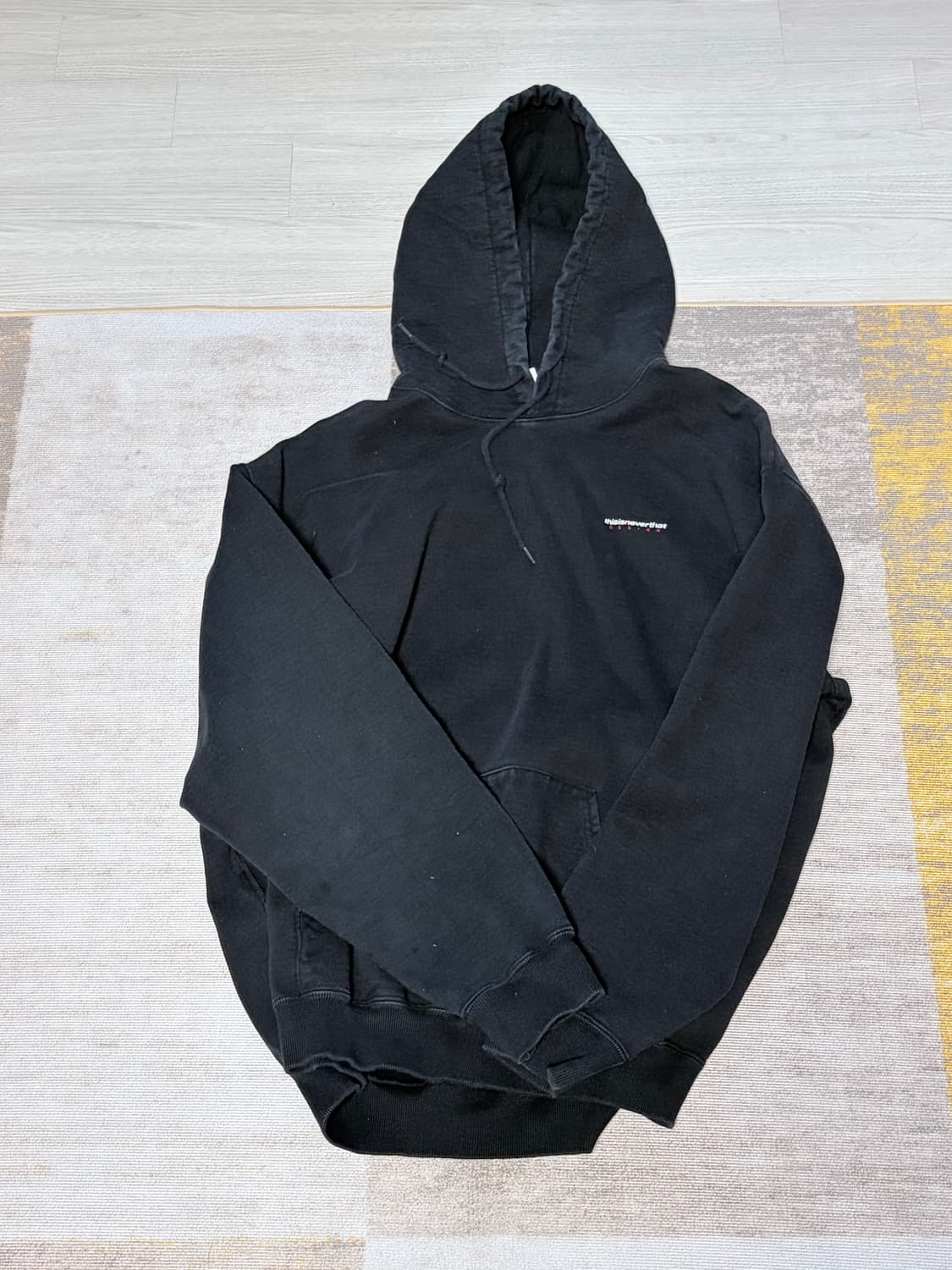 디스이즈네버댓 블랙 레터링 후드티 xl 상품이미지1