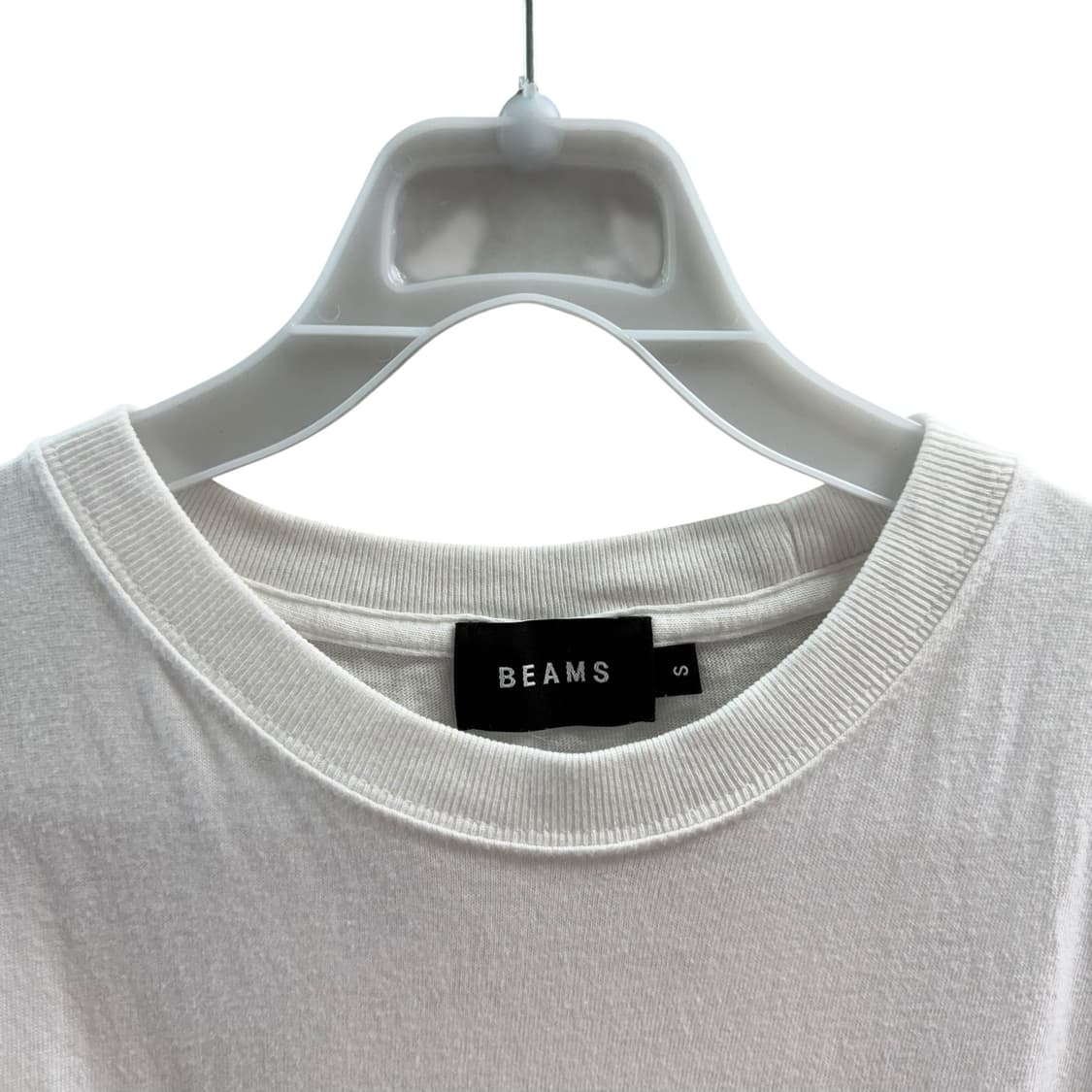 [S] 빔즈 화이트 반팔티셔츠 상품이미지5