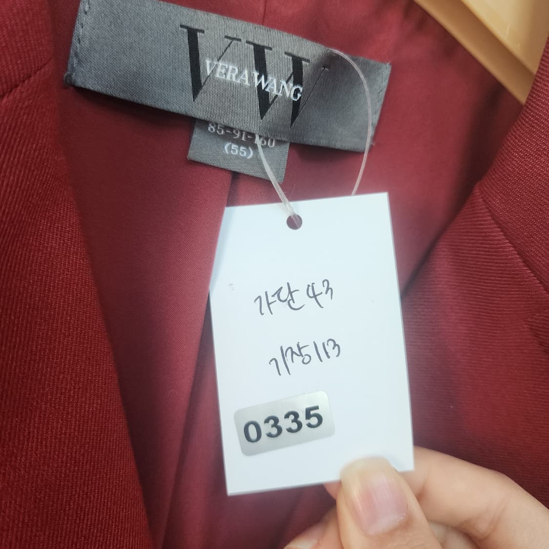 베라왕 레드 모직 롱 코트 상품이미지7