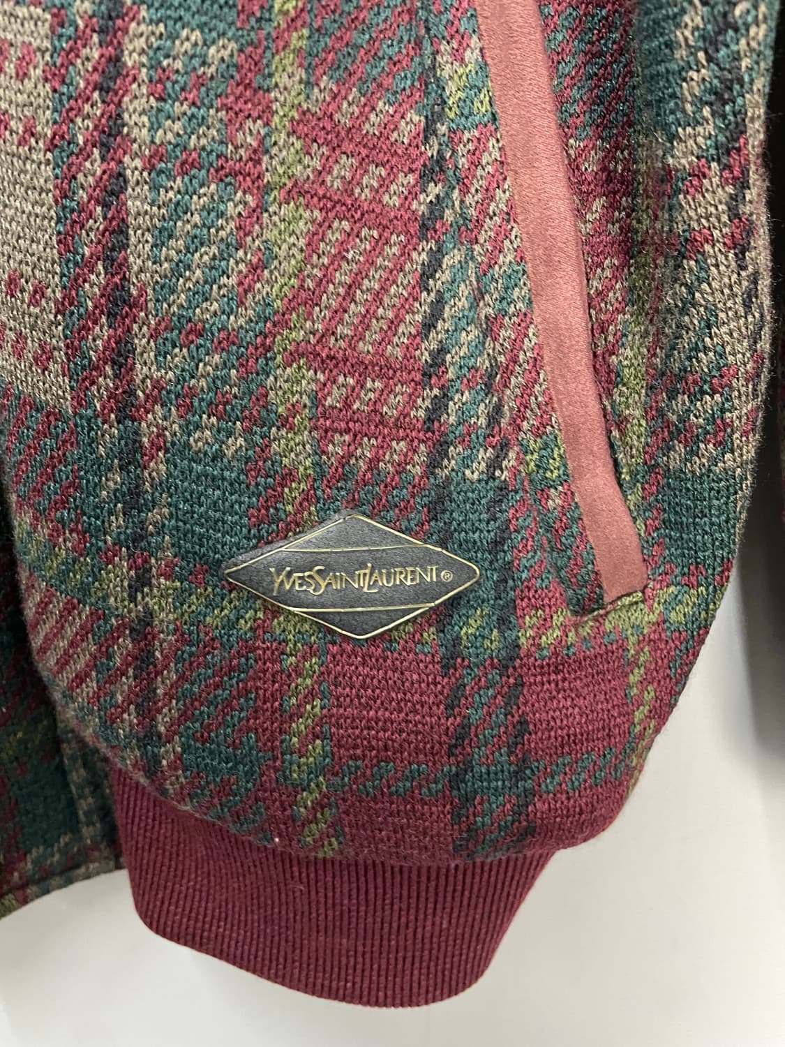 입생로랑 체크 울 자켓 H959 상품이미지4