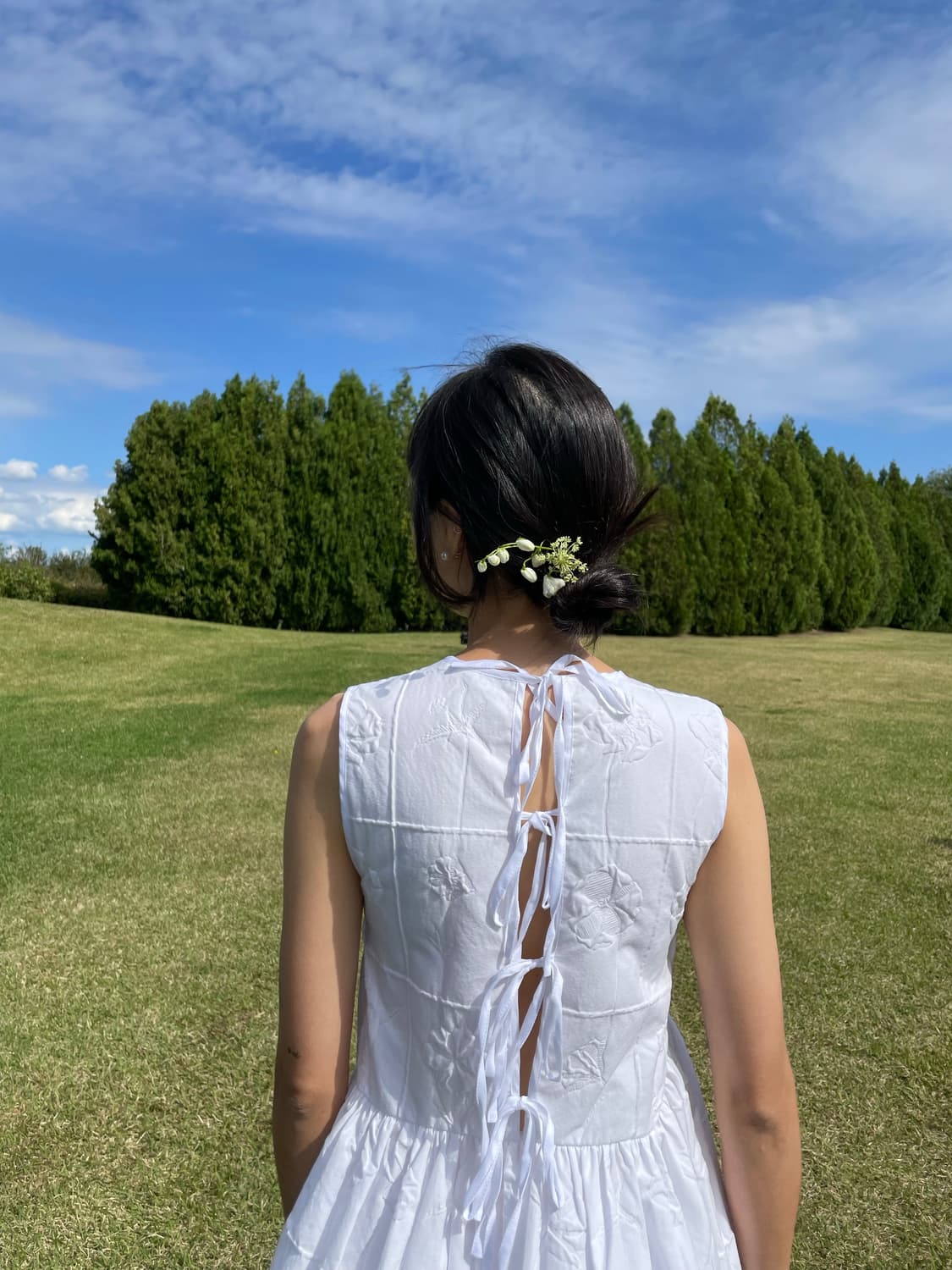 세실리아반센 화이트 드레스 상품이미지8