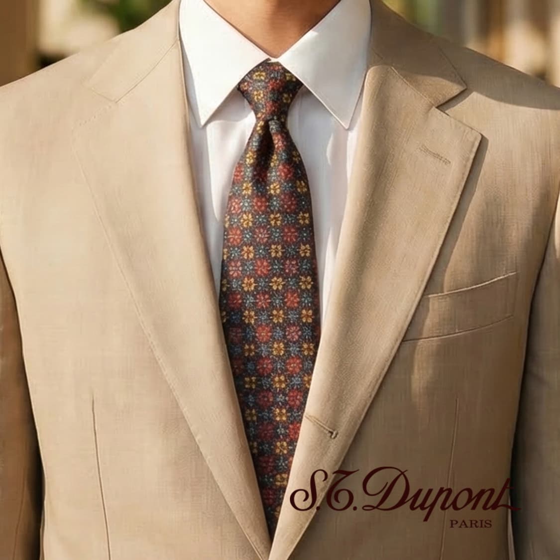 에스.티. 듀퐁 실크  플라워 패턴 넥타이 9.3cm A+등급 E758
 상품이미지1