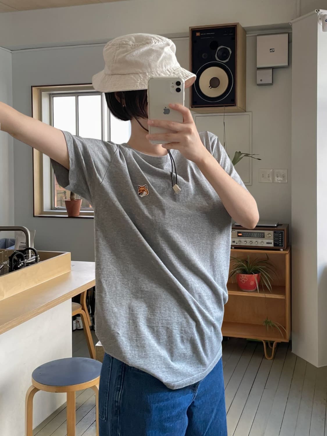 메종키츠네 1/2 티셔츠 (Man L) 상품이미지1