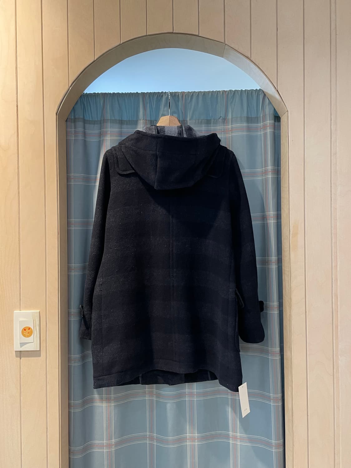 맥그리거 체크 스트라이프 떡볶이 더플코트 상품이미지6