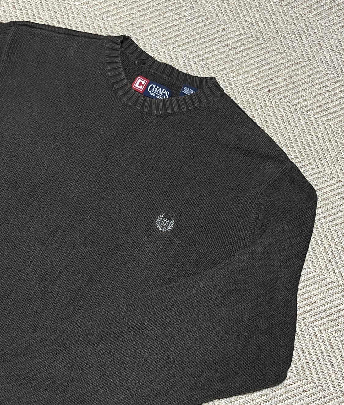 참스 CHAPS 참스 브라운 꽈배기 니트 스웨터 L 상품이미지7