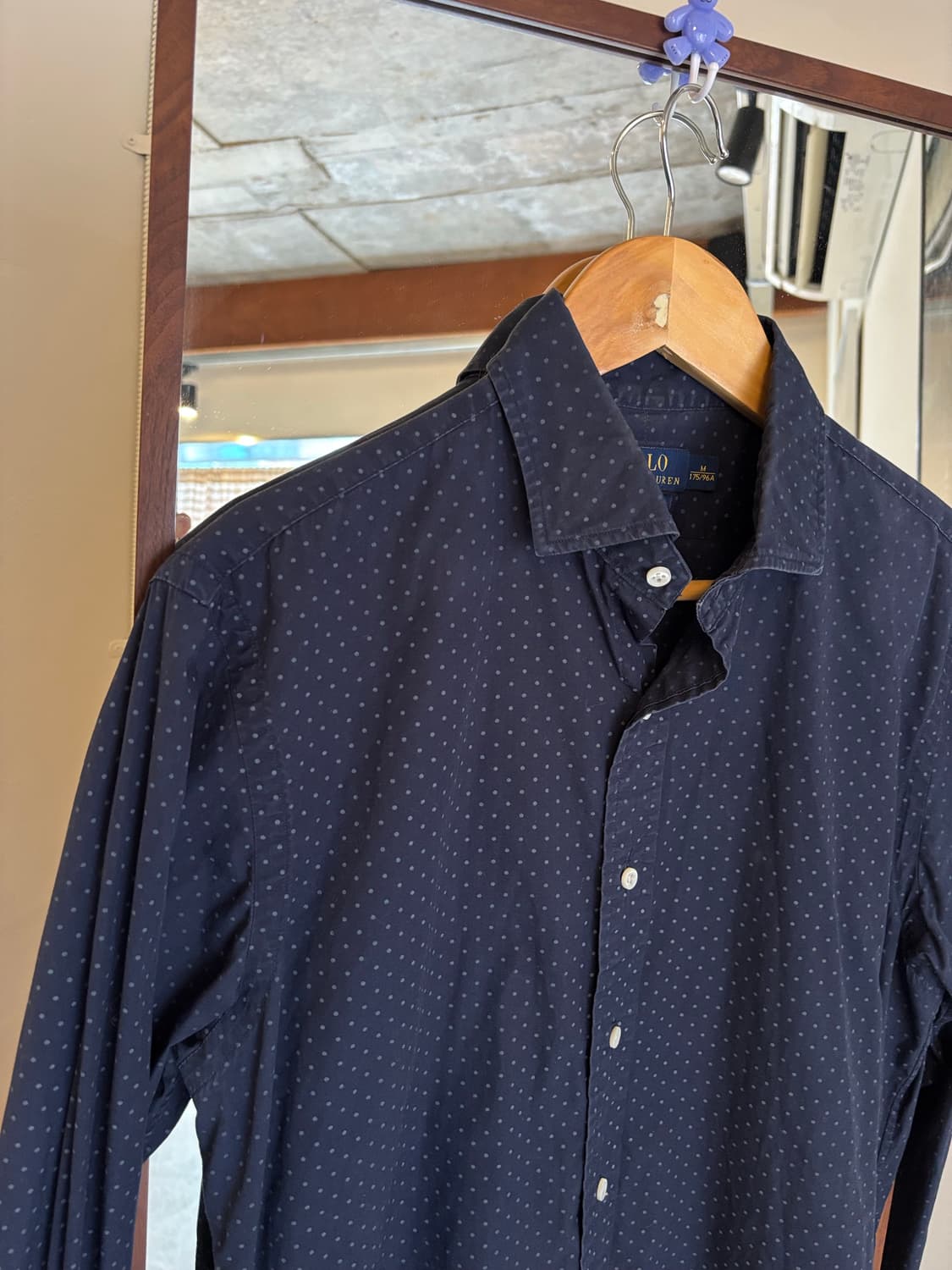 폴로 랄프로렌 네이비 도트 셔츠 상품이미지4