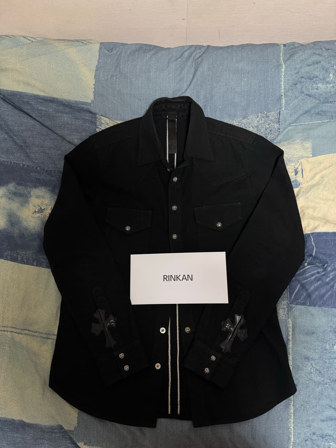 크롬하츠 블랙 워크독 셔츠 자켓 상품이미지4