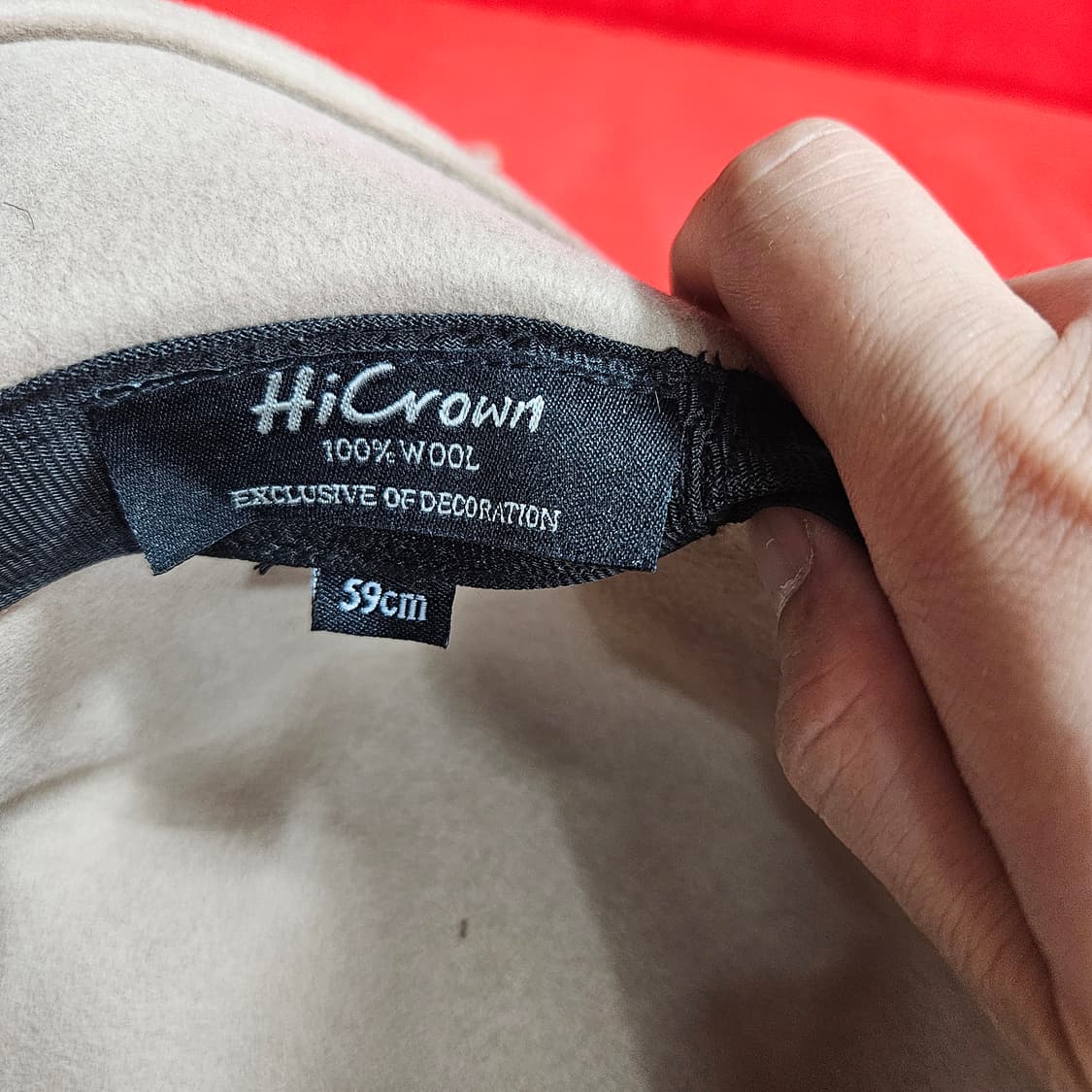 하이크라운(Hicrown) in Japan 울100% 페도라 59size 상품이미지5