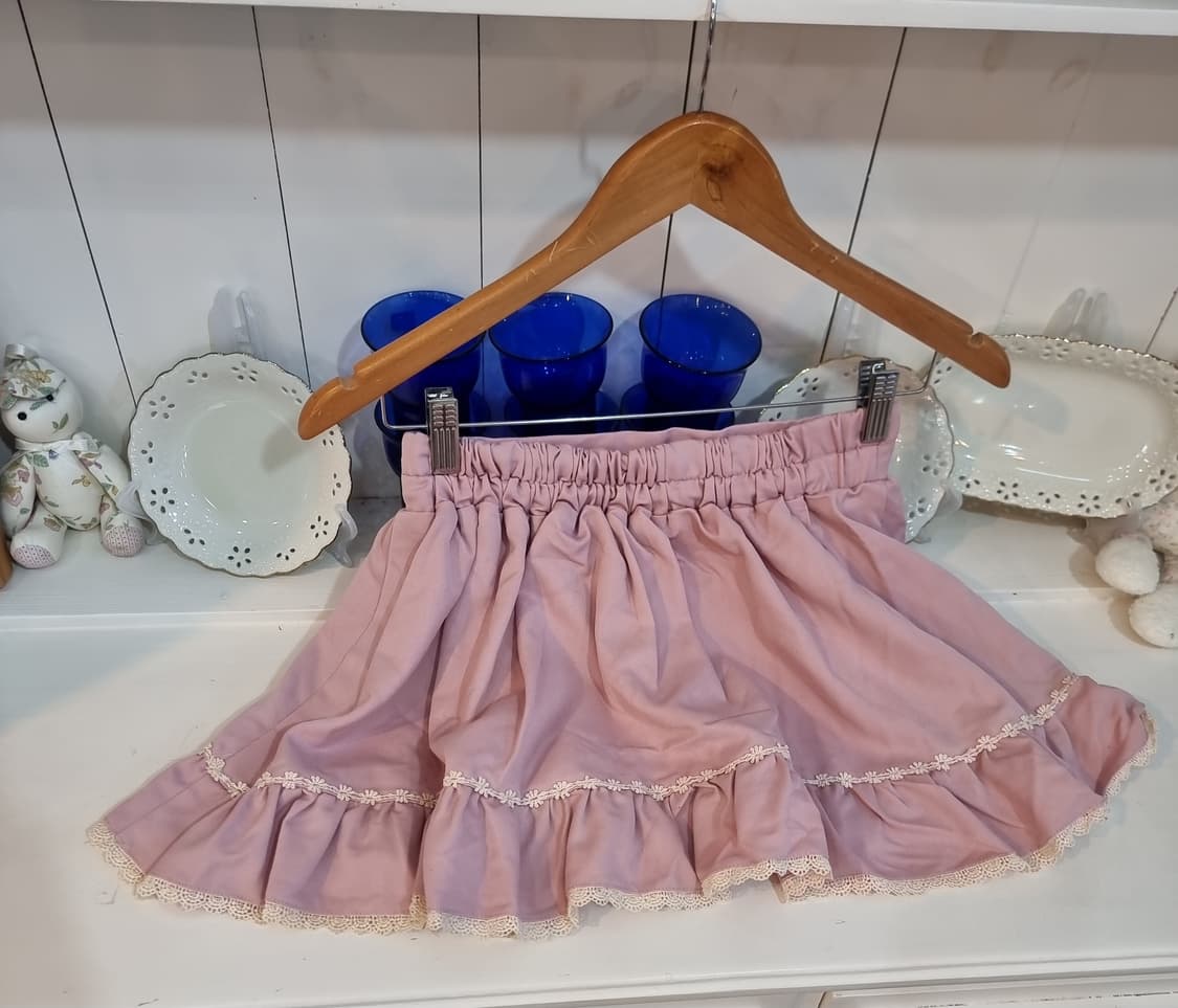 디어리 딸기우유 로즈핑크 프릴치마 상품이미지6