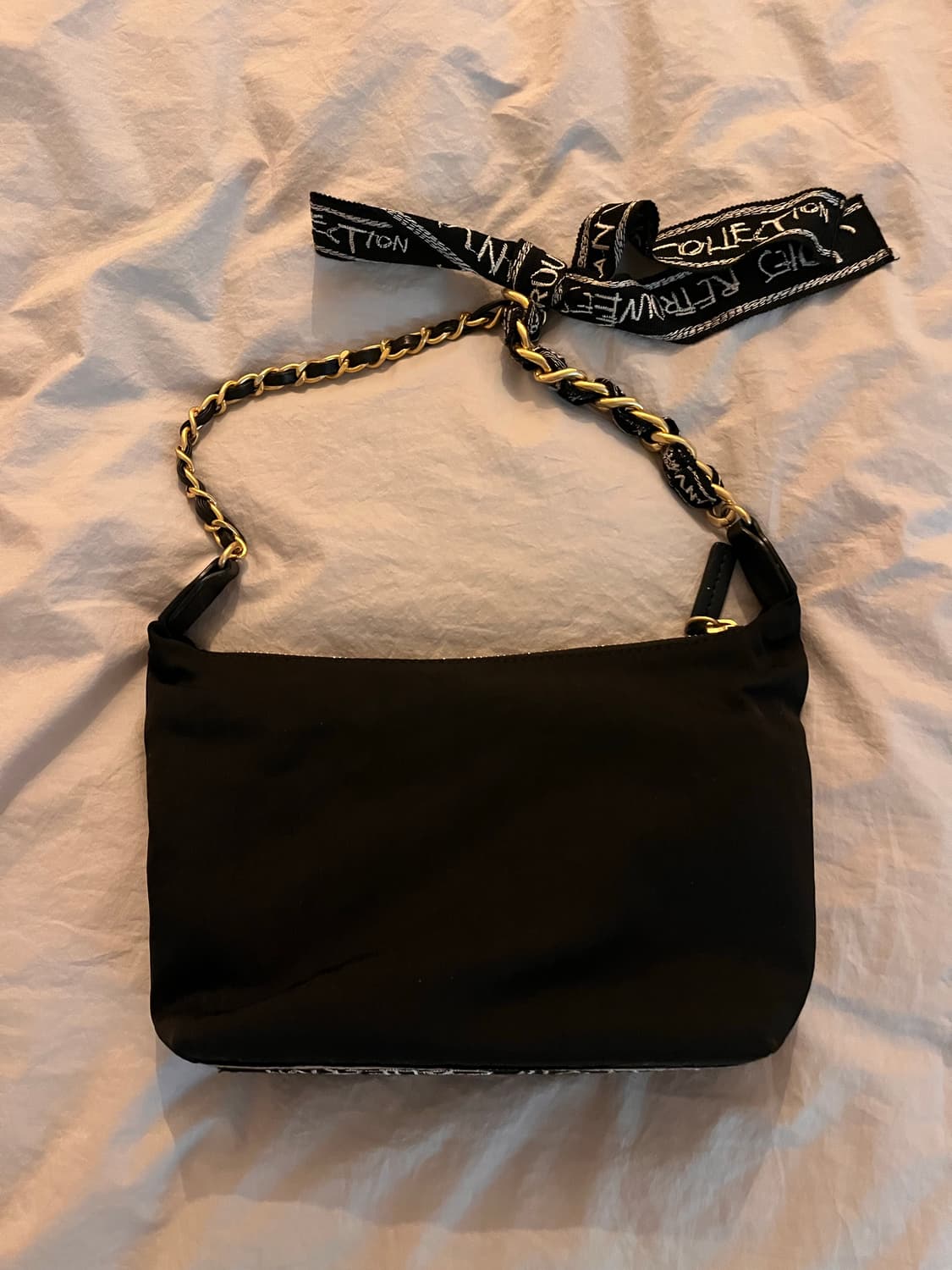 Lanvin 한섬 랑방 콜렉션 블랙 나일론 미니 숄더백 상품이미지3