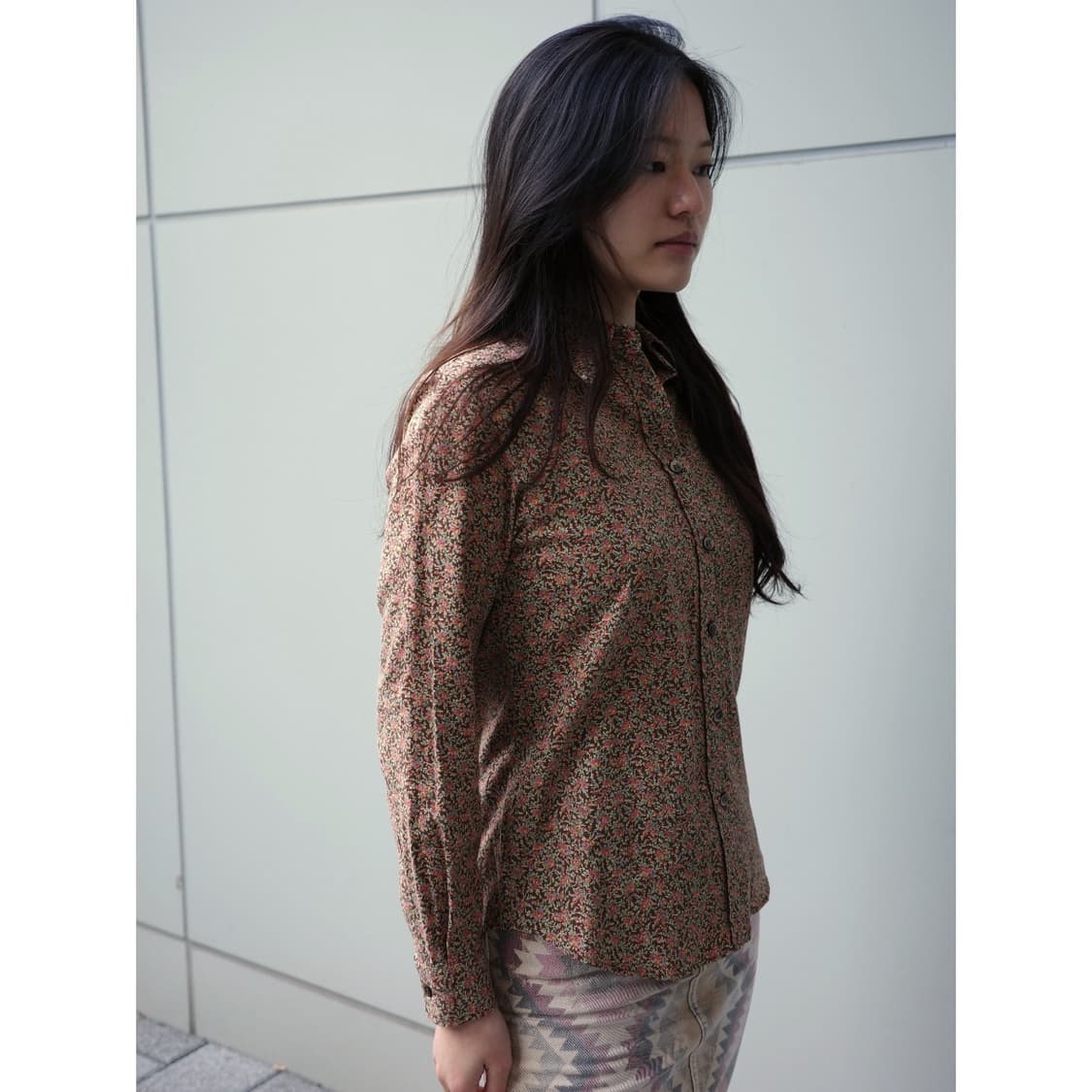 빈티지 플로럴 블라우스 셔츠 상품이미지1