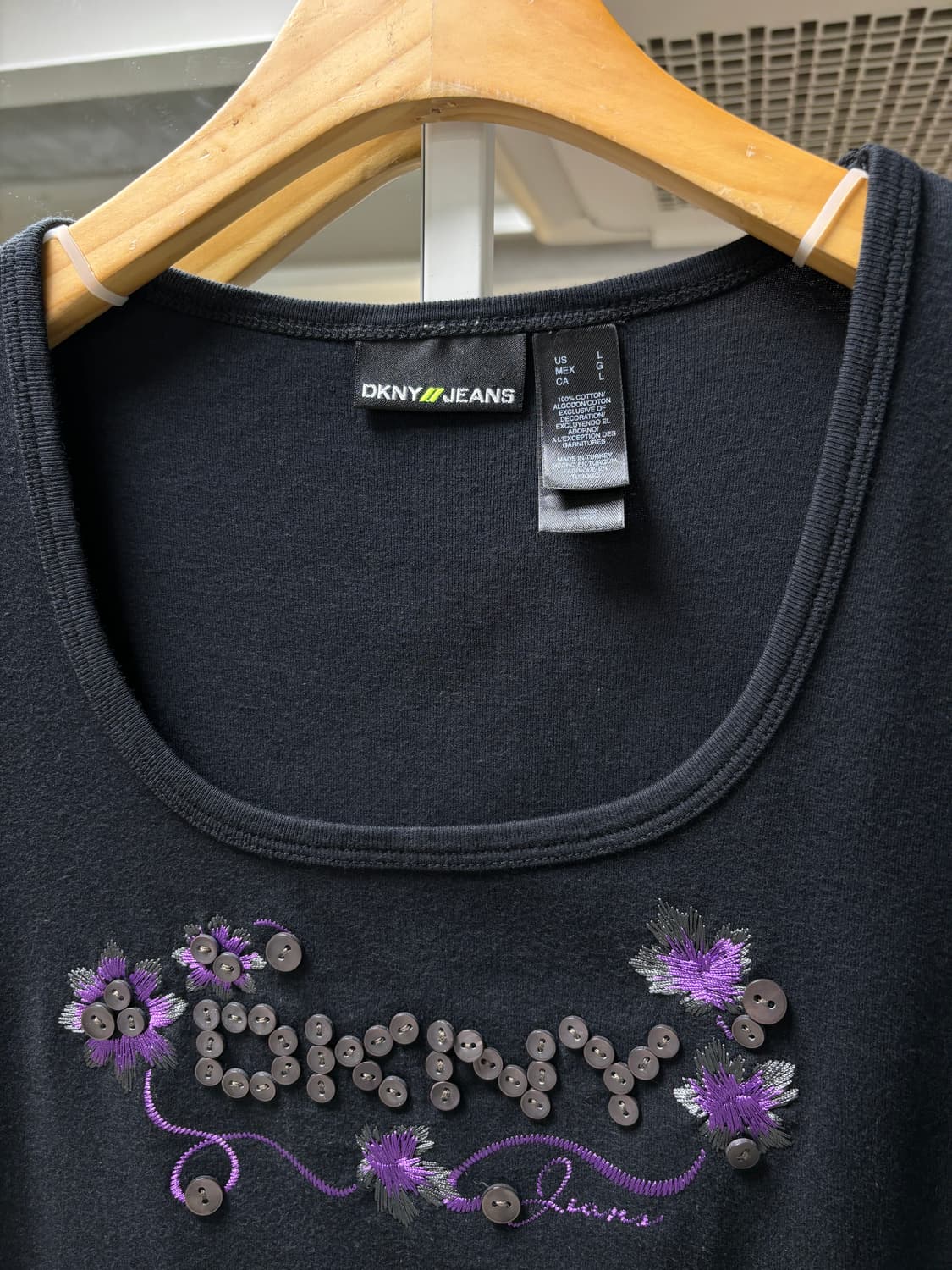 Dkny 버튼 자수 티셔츠 상품이미지4