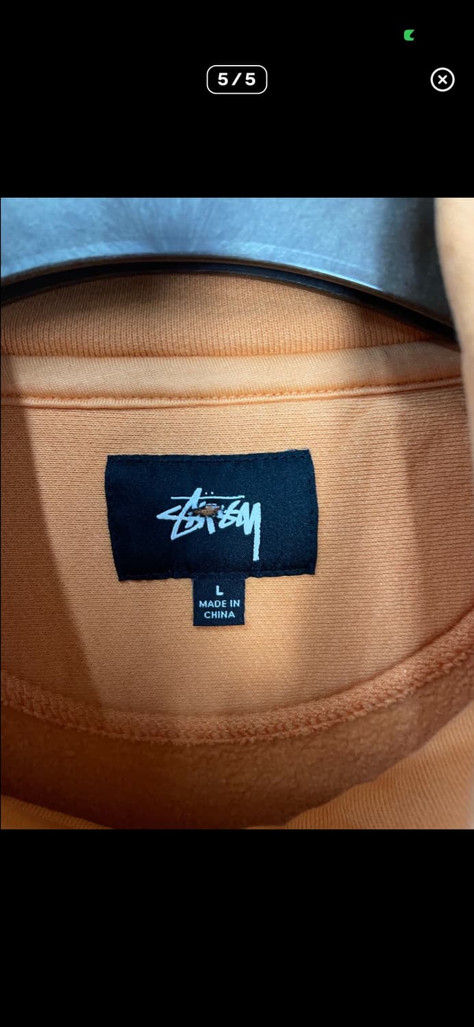 스투시 오렌지 반집업 스웻셔츠 A3617 상품이미지5