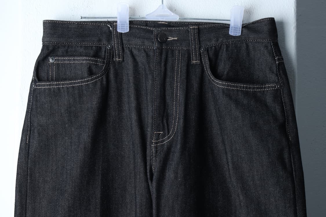 (M-L) 리 청바지 데님 와이드핏 가죽 블랙탭 생지-P10050 상품이미지3