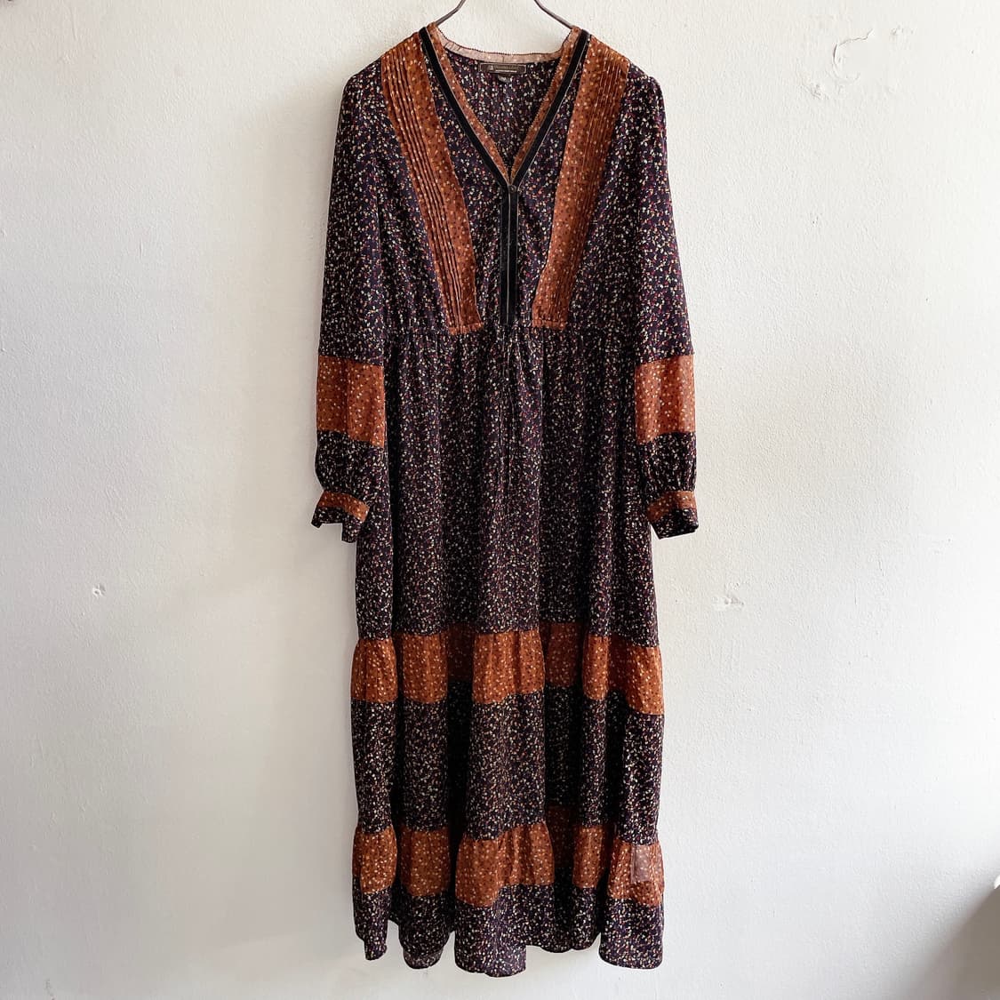 써스데이아일랜드 패턴 믹스 맥시 원피스 상품이미지5