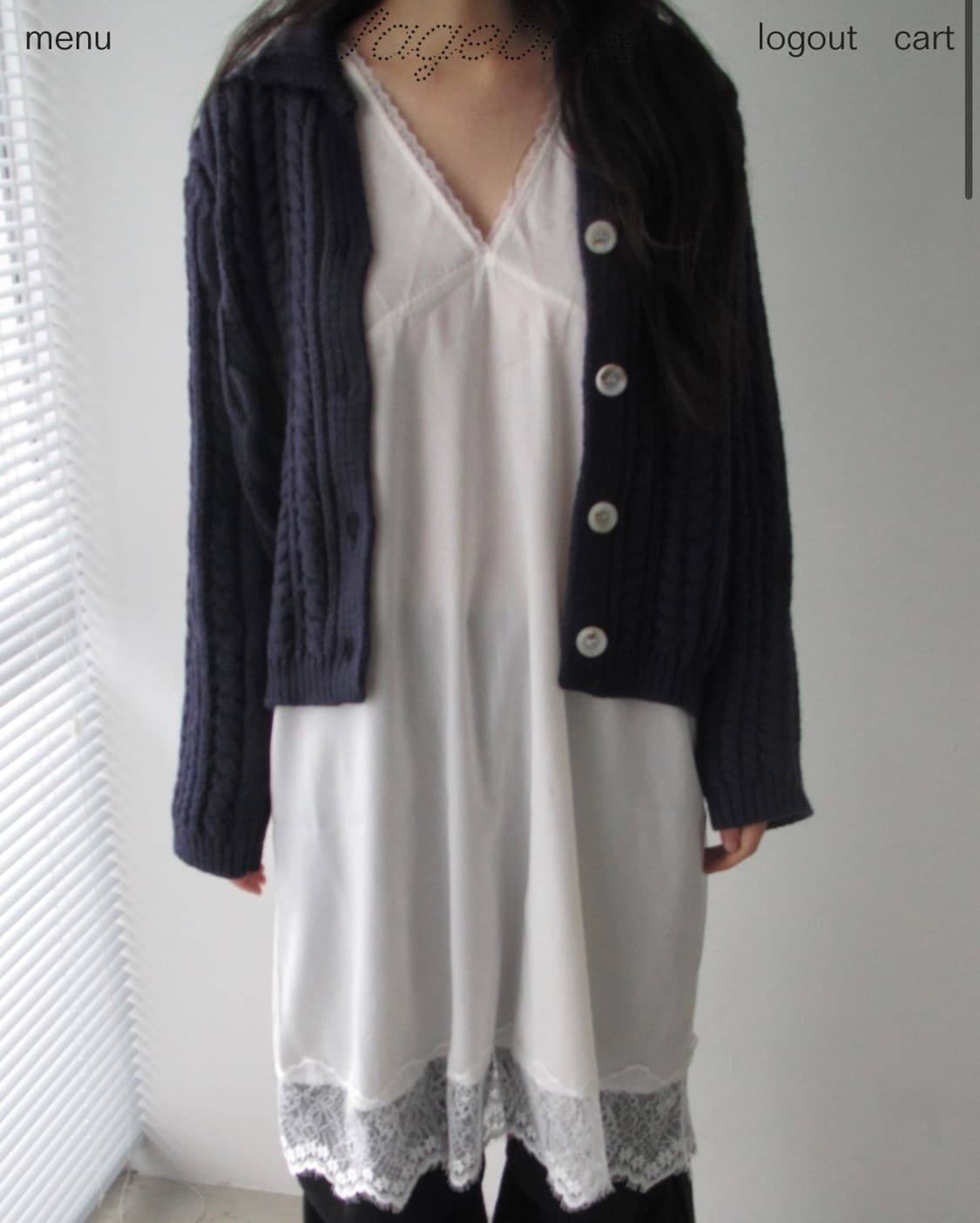 세이지블루 lace dress 상품이미지1