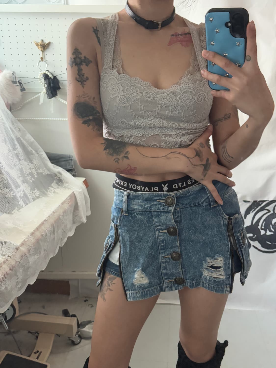 • denim detail shorts skirt 상품이미지3