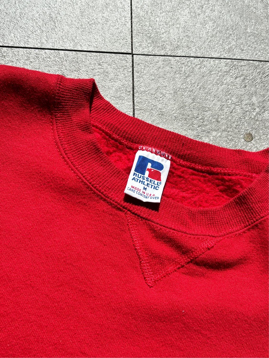 90‘s MADE IN USA 🇺🇸 러셀 맨투맨 레드 상품이미지9