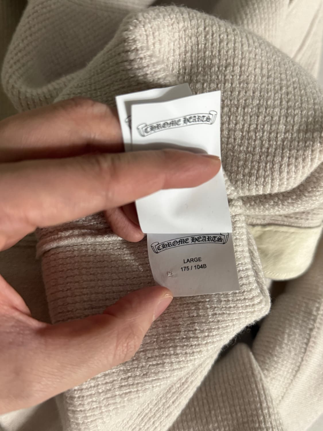 [L] 크롬하츠 캐시미어 바인대거 가디건 상품이미지9