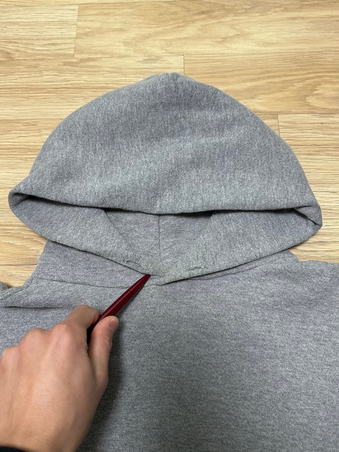 90s 빈티지 러셀 후드 그레이 M 상품이미지8