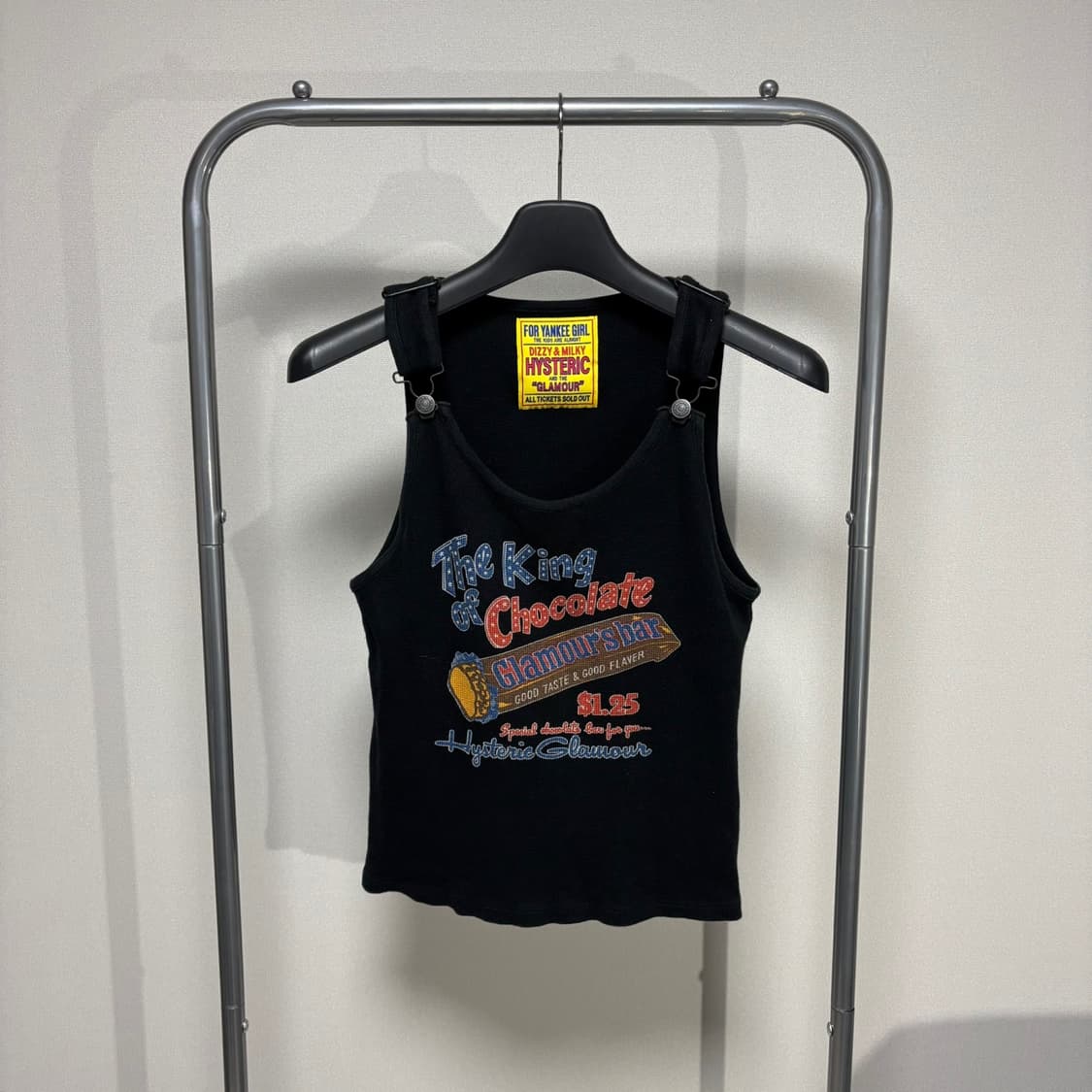 F) 히스테릭 글래머 멜빵 탱크 탑 슬리브리스 상품이미지1