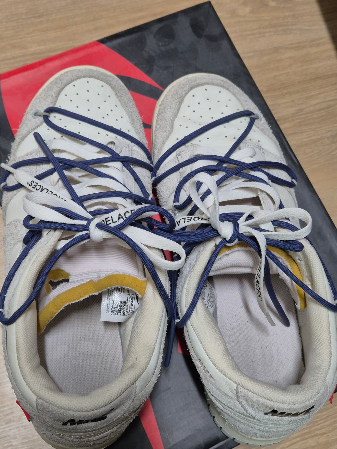 [270] 나이키 오프화이트 덩크 로우 18번 조던 265 275 상품이미지8