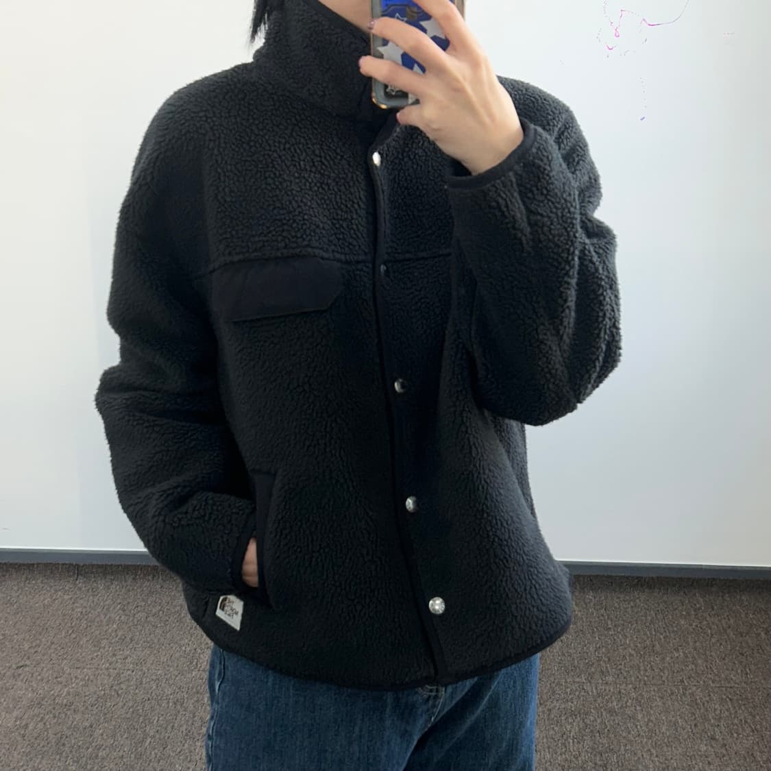 The north face  노스페이스 투포켓 블랙 후리스 자켓 상품이미지2