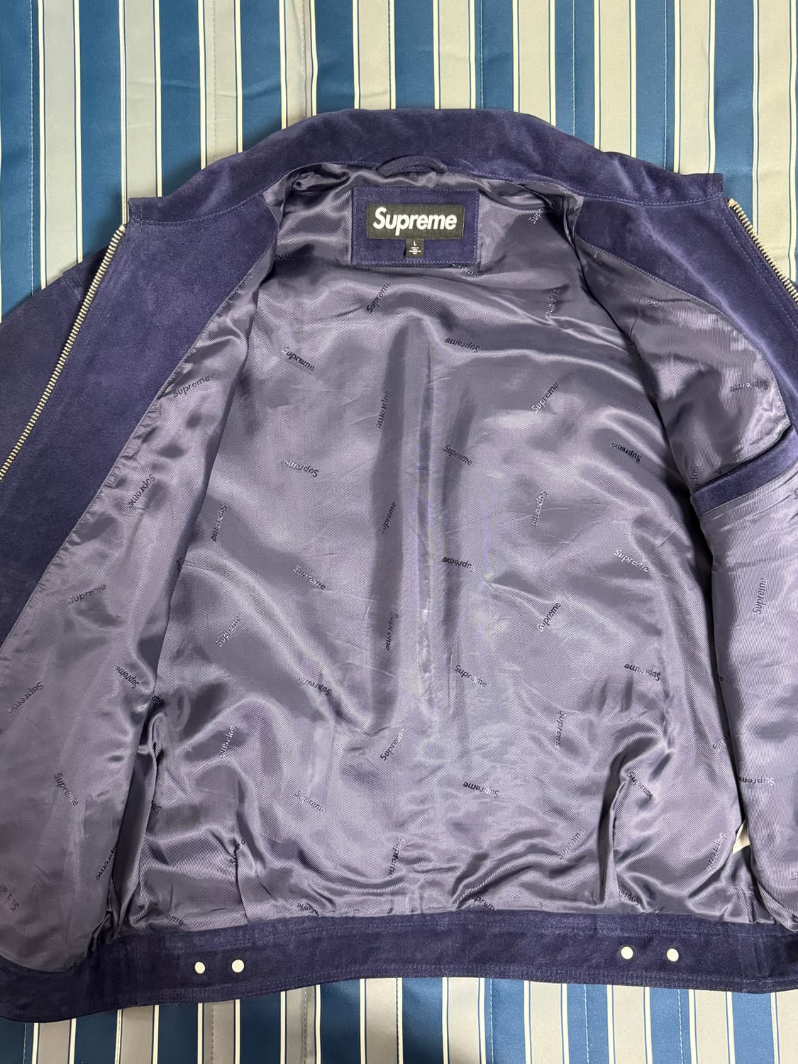 슈프림  24FW 스웨이드 워크자켓 L 상품이미지4