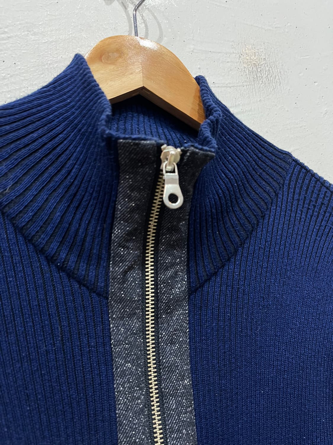 MORGAN HOMME 투웨이 골지 니트집업 상품이미지3